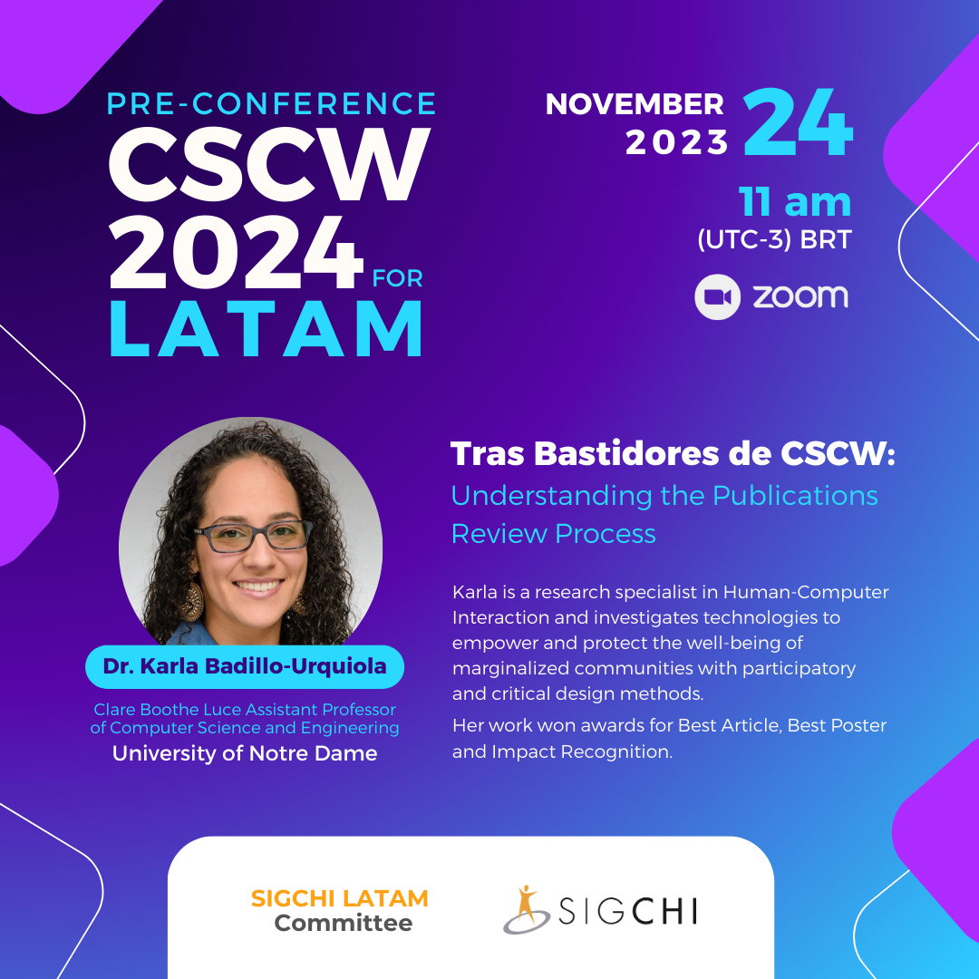 Pre-Conference CSCW 2024 for LATAM